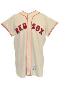 1967 Bobby Doerr Boston Red Sox Coaches-Worn Home Flannel Jersey