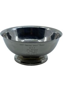 1967 Boston Red Sox AL Champions MVP, Cy Young & Manager Of The Year Silver Plated Presentational Bowl