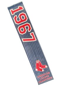 1967 Boston Red Sox American League Champions Banner Autographed By Carl Yastrzemski