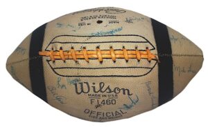 1967 Buffalo Bills & 1963 Cleveland Browns Team Autographed Footballs