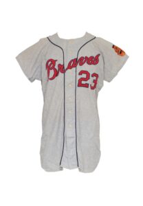 1967 Denny LeMaster Atlanta Braves Game-Used Road Flannel Jersey