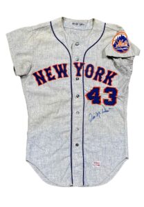 1967 Dick Selma / 1968 Jim McAndrew New York Mets Game-Used Road Flannel Jersey