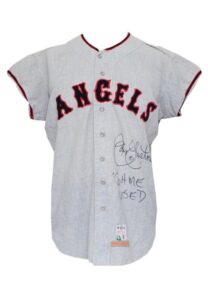 1967 Jay Johnstone California Angels Game-Used & Autographed Road Flannel Jersey with Signed Photo & Book