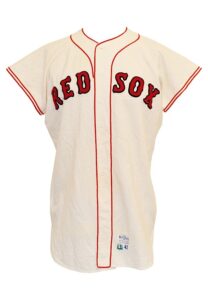 1967 Ken “Hawk” Harrelson Boston Red Sox Game-Used Home Flannel Jersey