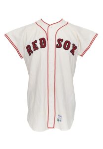 1967 Ken “Hawk” Harrelson Boston Red Sox Game-Used Home Flannel Jersey