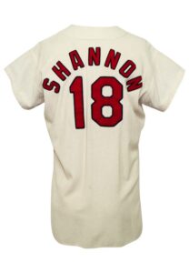 1967 Mike Shannon St. Louis Cardinals Game-Used Home Flannel Jersey