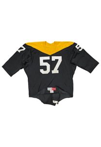 1967 Sam Davis Pittsburgh Steelers Rookie Game-Used “Batman” Jersey