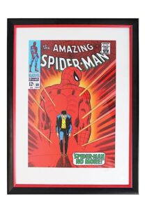 1967 The Amazing Spider-Man Marvel Comics #50 Large Format Framed Cover Autographed By Stan Lee