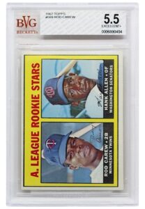 1967 Topps Rod Carew & Hank Allen American League Rookie Stars #569