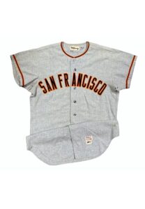 1967 Willie McCovey San Francisco Giants Game-Used Road Flannel Jersey