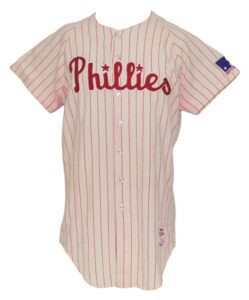 1968-1969 Chris Short Philadelphia Phillies Game-Used Home Flannel Jersey