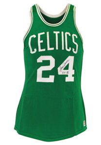 1968-1969 Sam Jones Boston Celtics NBA Finals Game-Used & Autographed Road Jersey