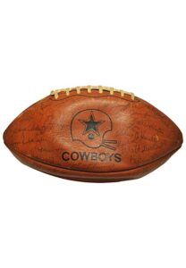 1968 & 1970 Dallas Cowboys Team-Signed Football