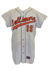 1968 Dave McNally Baltimore Orioles Game-Used Road Flannel Jersey