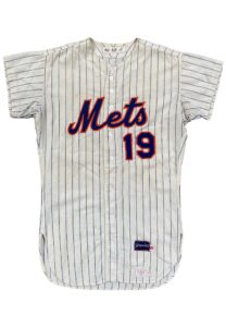 1968 Ed Charles NY Mets Game-Used Home Flannel Jersey