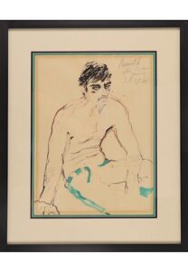 1968 Joe Namath Original Painting By LeRoy Neiman