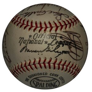 1968 NL All-Star Team Autographed Baseball From The Collection Of Jerry Grote