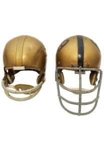 1968 Notre Dame Fighting Irish & Purdue Boilermakers Game-Used Helmets