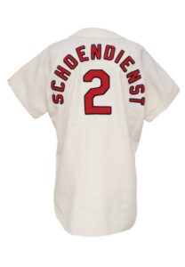 1968 Red Schoendienst St. Louis Cardinals Managers Worn & Autographed Home Flannel Jersey