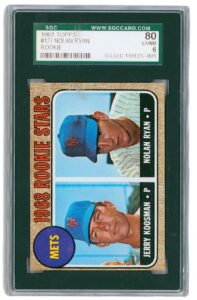 1968 Topps #177 Nolan Ryan Rookie Card SGC 6