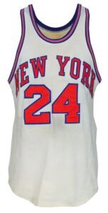 1969-1970 Bill Bradley New York Knicks Game-Used NBA Finals Home Jersey