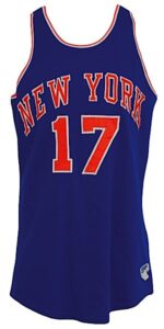 1969-1970 Nate Bowman New York Knicks Game-Used Road Jersey