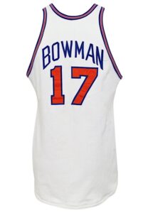 1969-70 Nate Bowman New York Knicks Game-Used Home Jersey