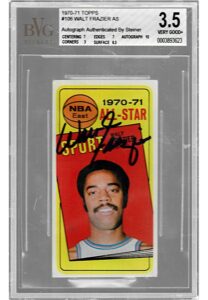 1969-71 Topps Basketball Cards With Some Autographed Including Earl Monroe & Walt Frazier