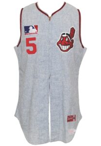 1969 Alvin Dark Cleveland Indians Manager’s Worn Road Flannel Jersey Vest