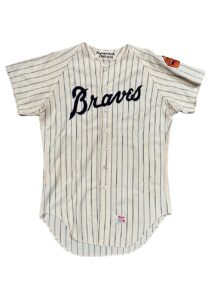 1969 Bob Aspromonte Atlanta Braves Game-Used Home Flannel Jersey