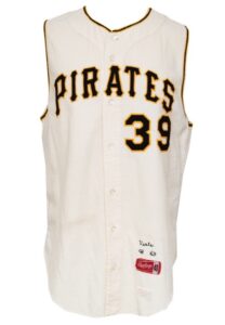 1969 Bob Veale Pittsburgh Pirates Game-Used & Autographed Home Flannel Vest