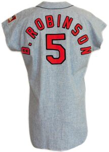 1969 Brooks Robinson Baltimore Orioles Game-Used & Autographed Road Flannel Jersey