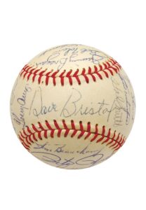 1969 Cincinnati Reds Team Autographed Baseball