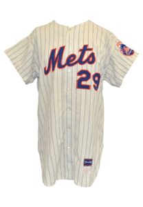 1969 Dan Frisella New York Mets Game-Used Pinstripe Home Flannel Jersey