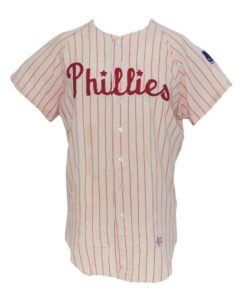 1969 Don Lock Philadelphia Phillies Game-Used Home Flannel Jersey