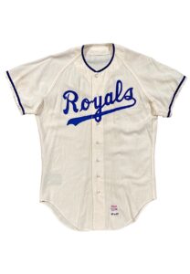 1969 Ed Kirkpatrick Kansas City Royals Game-Used Home Flannel Jersey