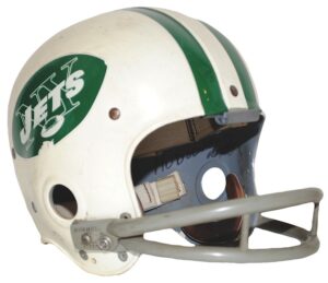 1969 Jim Hudson New York Jets Game-Used Super Bowl III Helmet