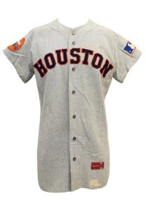 1969 Jimmy Wynn Houston Astros Game-Used Road Flannel Jersey