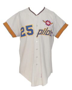 1969 Jose Vidal Seattle Pilots Game-Used Home Jersey