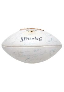 1969 Kansas City Chiefs Team Autographed Football