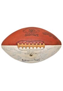 1969 Kansas City Chiefs Team Signed Football