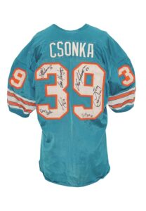 1969 Larry Csonka AFL Miami Dolphins Game-Used & Autographed Home Jersey