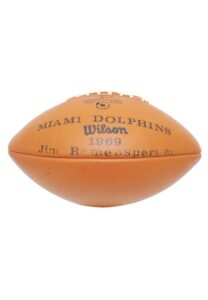 1969 Miami Dolphins Team Autographed Football