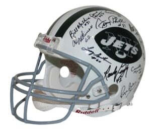 1969 New York Jets Team Signed Super Bowl Championship Helmet