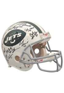 1969 New York Jets Team-Signed Throwback Helmet