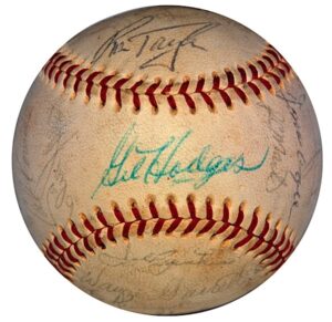 1969 NY Mets World Championship Team Autographed Baseball