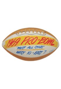 1969 Pro Bowl Autographed Football