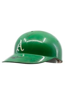 1969 Reggie Jackson Oakland A’s Game-Used & Autographed Batting Helmet