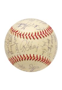 1969 San Diego Padres Inaugural Season Team Autographed Baseball