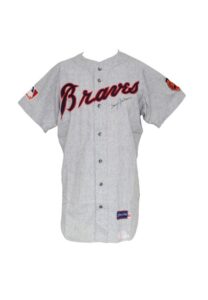 1969 Sonny Jackson Atlanta Braves Game-Used & Autographed Road Flannel Jersey